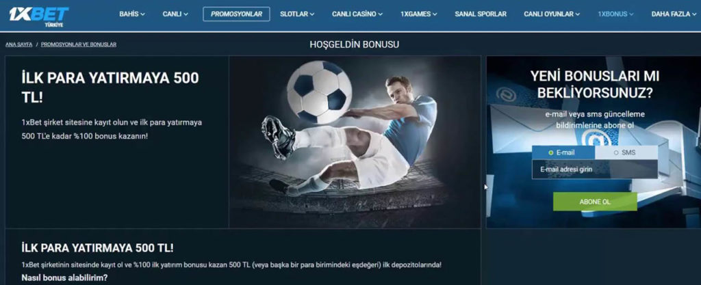 1xBet Promosyon Kodu Lübnan